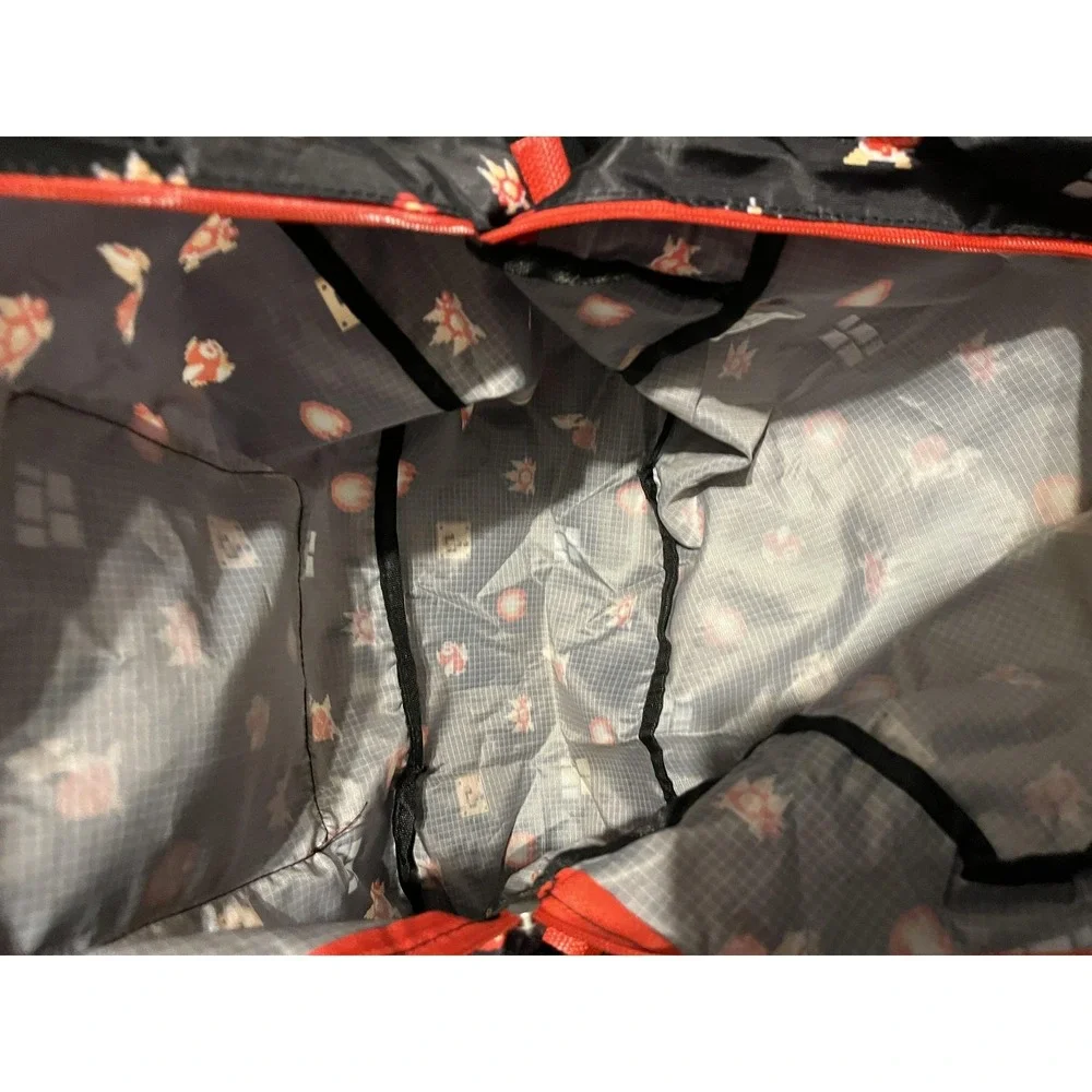 Nintendo Super Mario Bros Duffel Bag‎ Travel Gym Black Red CultureFly Shoulder